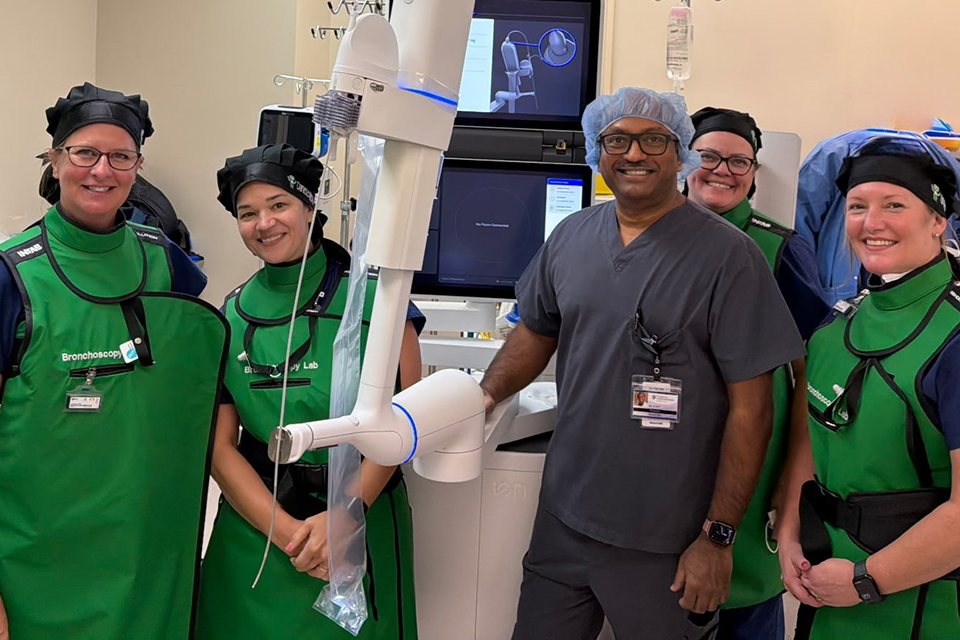 Dr. Donty and Team with the Ion Robot