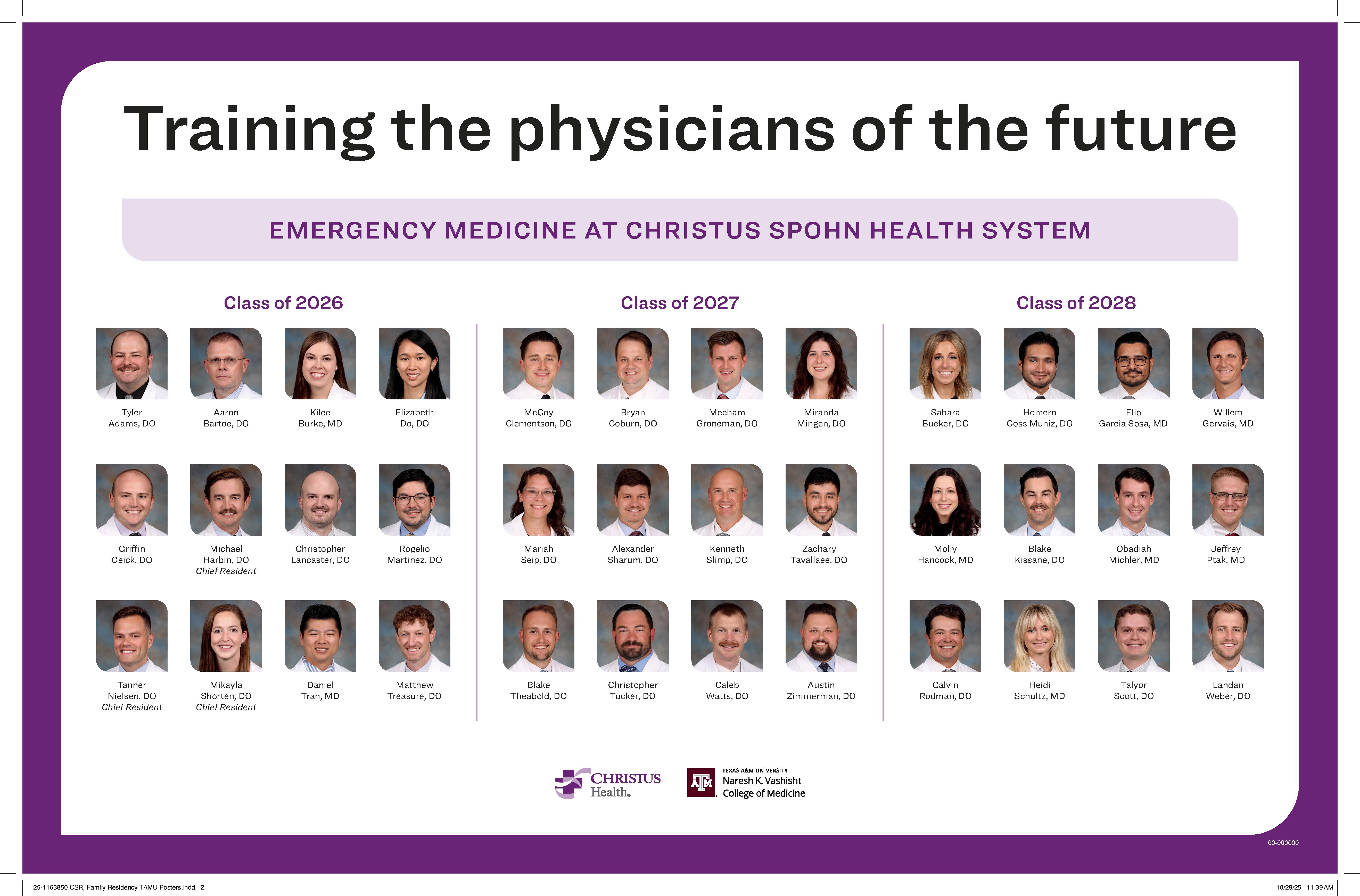 2025 - 2026 Spohn Emergency Medicine